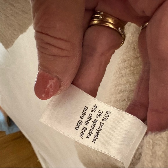 Maurices beige open-front cardigan sweater with front pockets. - Picture 7 of 9